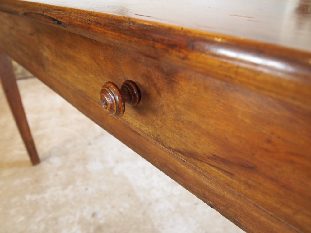 Table French Cherry wood refectory farmhouse dining c1860 View VI