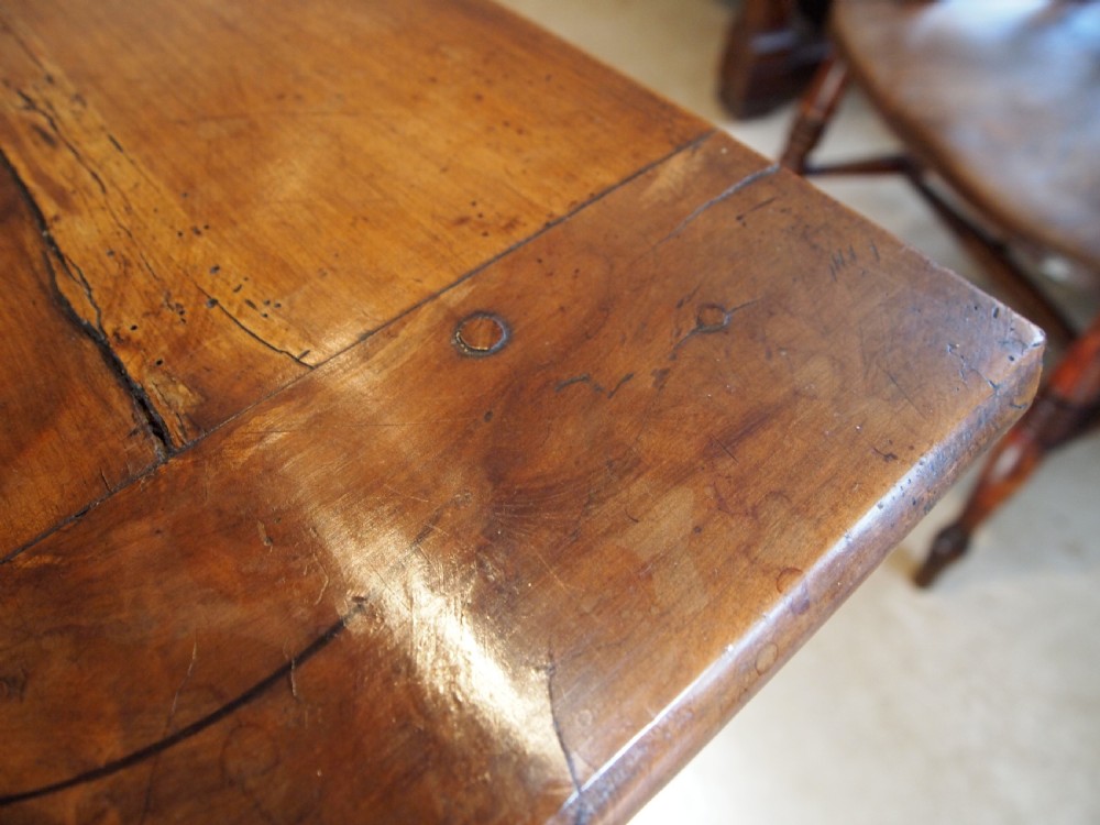 Table French Cherry wood refectory farmhouse dining c1860 View VII