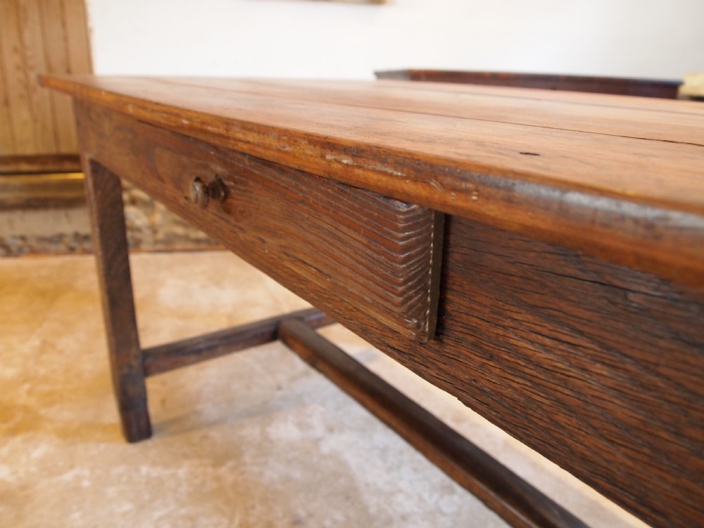 Table refectory dining farmhouse French Cherry and Chestnut c1800 View X