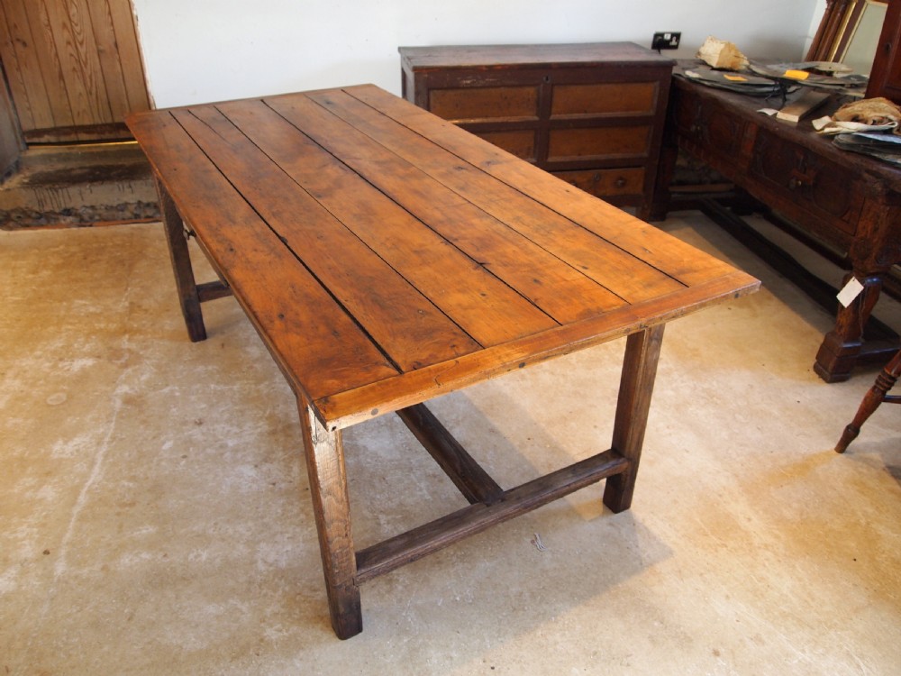 Table refectory dining farmhouse French Cherry and Chestnut c1800 View XIII