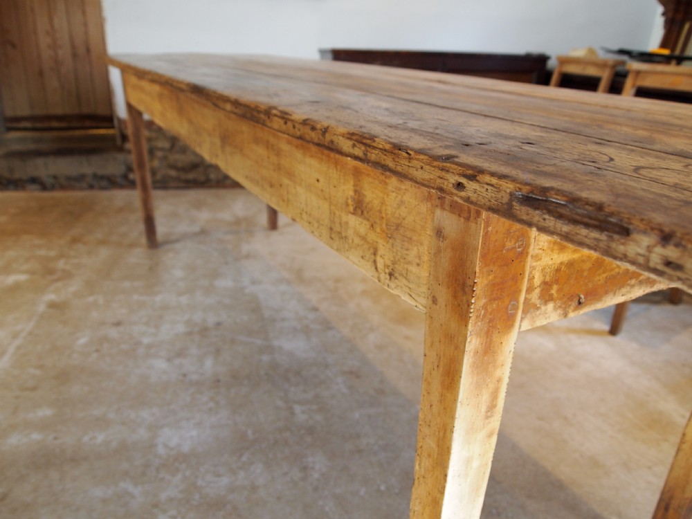 Table refectory dining farmhouse French Apple c1820 View V