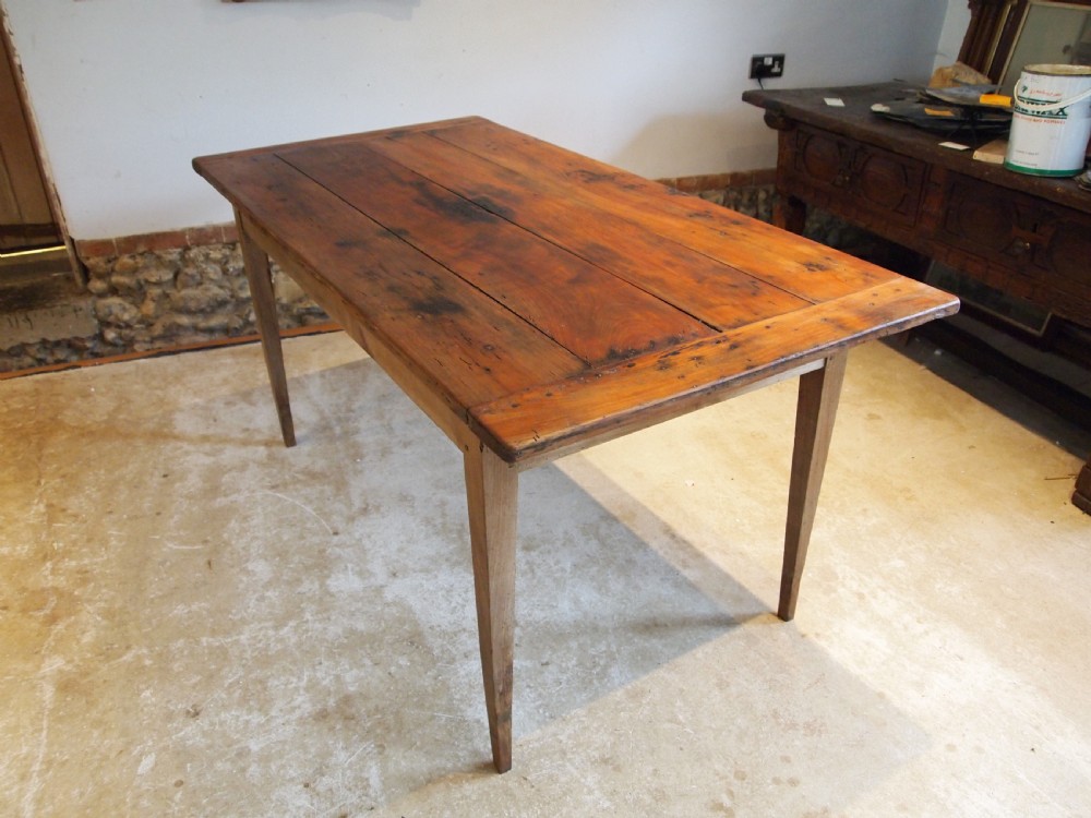 Table French refectory dining farmhouse Cherry Wood c1830