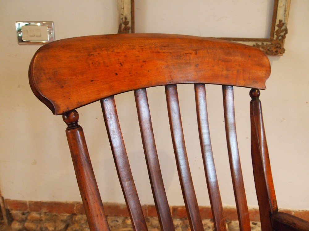 Chair stunning Grandfather Windsor armchair Beech and Elm Victorian c1870 View V