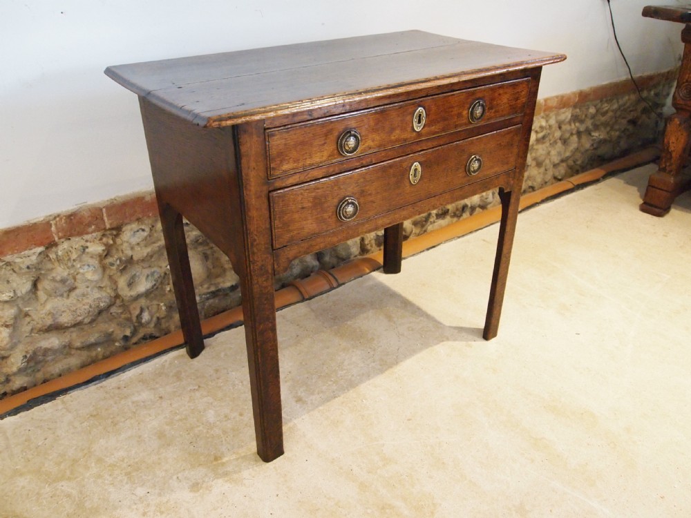 Table stunning Lowboy George II Oak side lamp console c1750 View XII