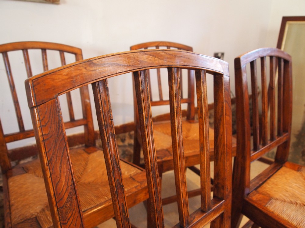 Chairs outstanding set of 6 Elm dining chairs kitchen George IV c1820 View III