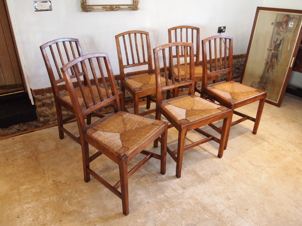 Chairs outstanding set of 6 Elm dining chairs kitchen George IV c1820 View IV