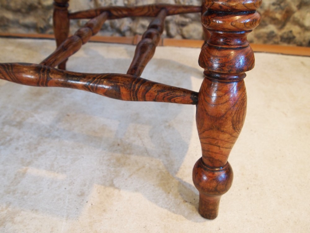Chair stunning Victorian Windsor Grandfather chair c1870 View IV