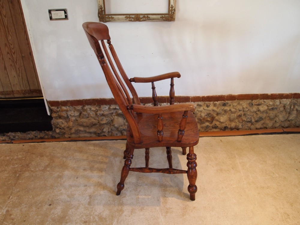 Chair stunning Victorian Windsor Grandfather chair c1870 View V