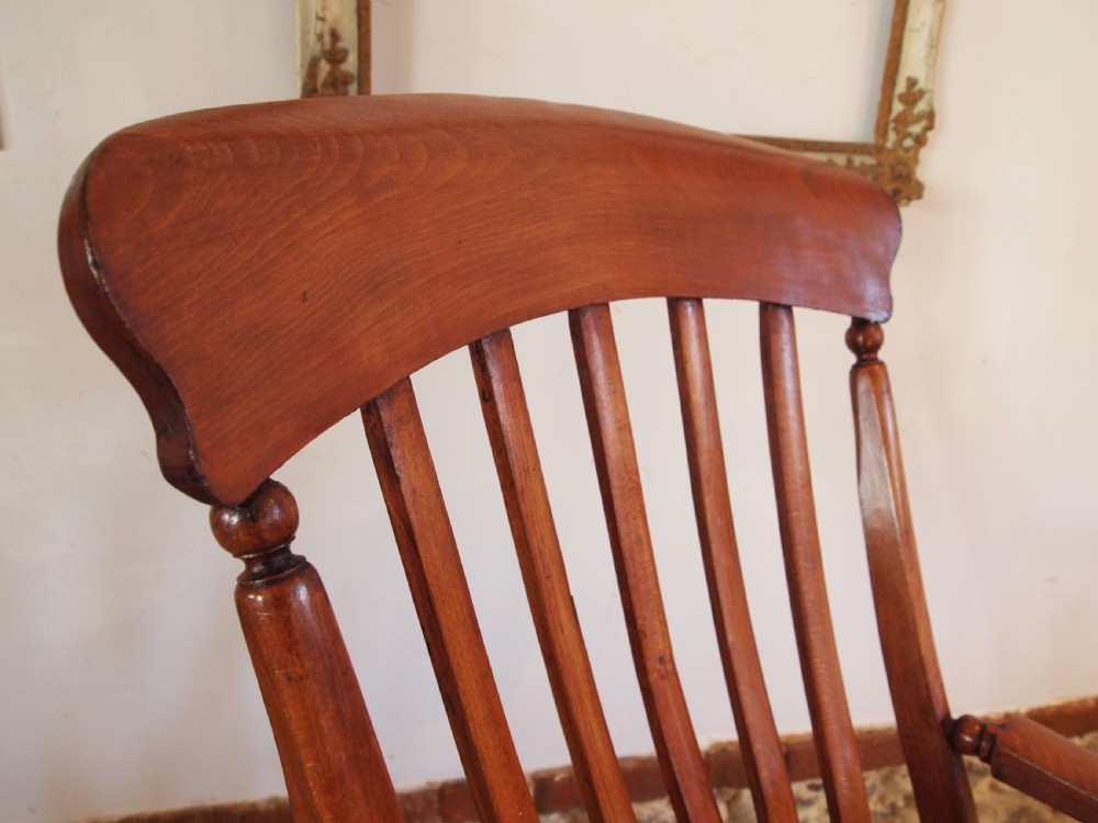 Chair stunning Victorian Windsor Grandfather chair c1870 View VI