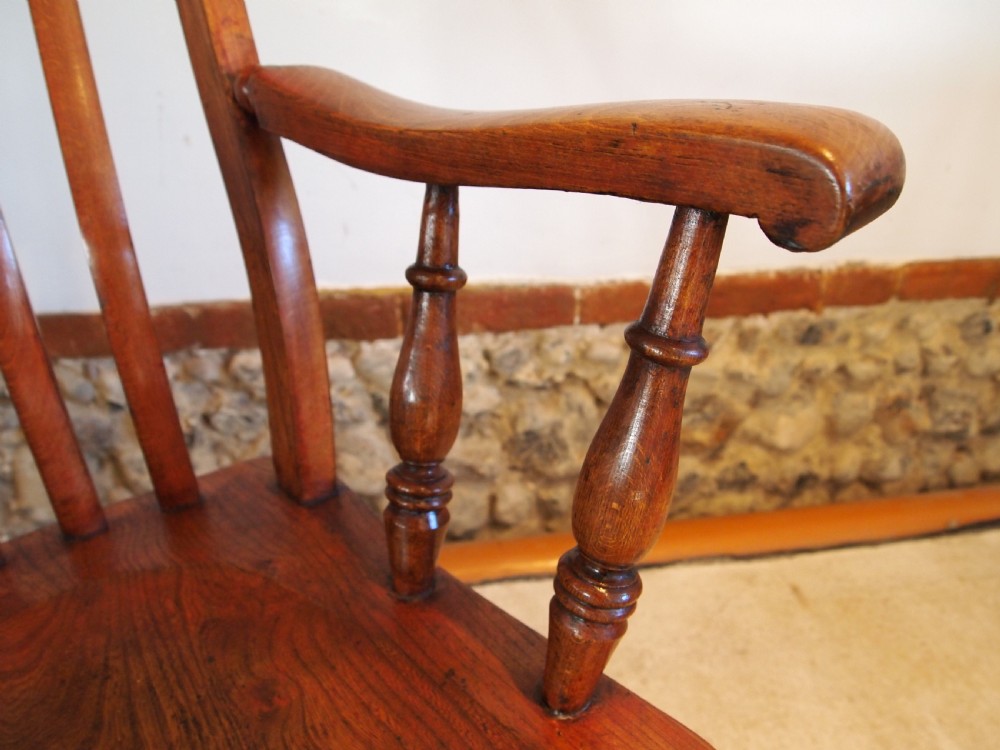 Chair stunning Victorian Windsor Grandfather chair c1870 View VII