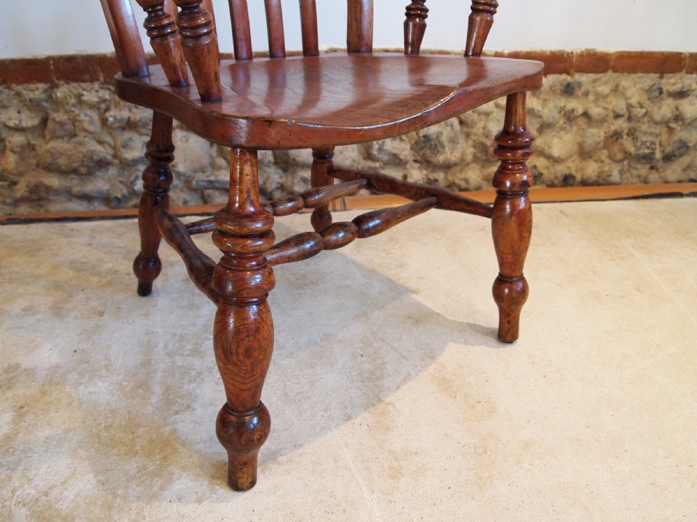 Chair stunning Victorian Windsor Grandfather chair c1870 View IX