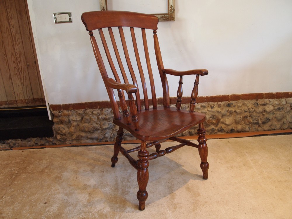 Chair stunning Victorian Windsor Grandfather chair c1870 View X