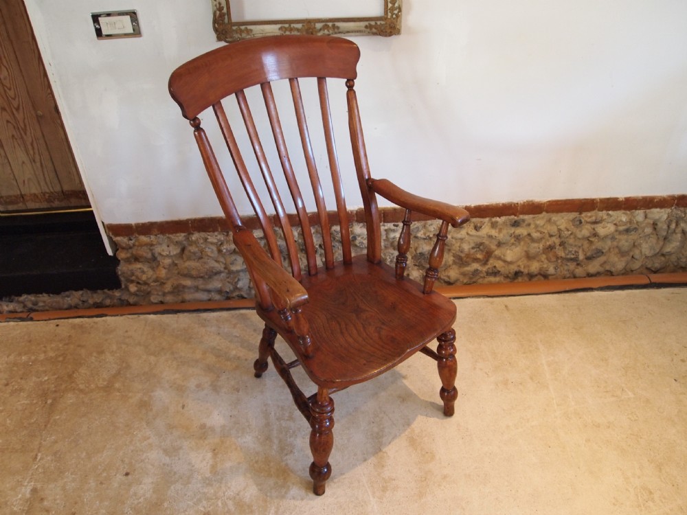 Chair stunning Victorian Windsor Grandfather chair c1870 View XI