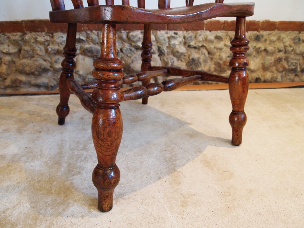 Chair stunning Victorian Windsor Grandfather chair c1870 View XII