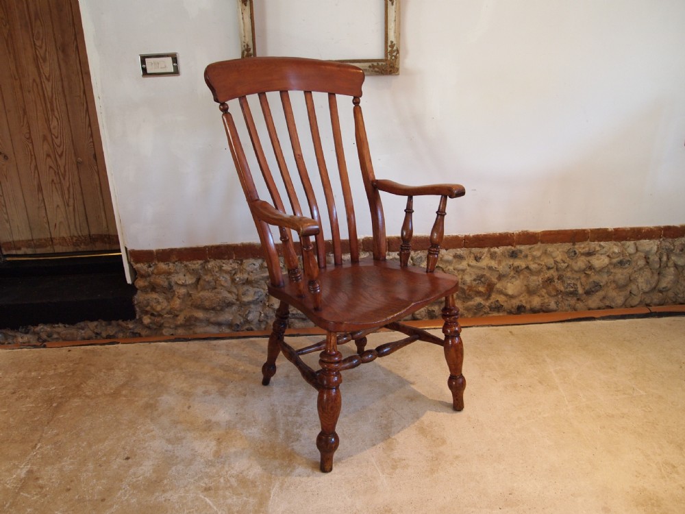 Chair stunning Victorian Windsor Grandfather chair c1870 View XIII