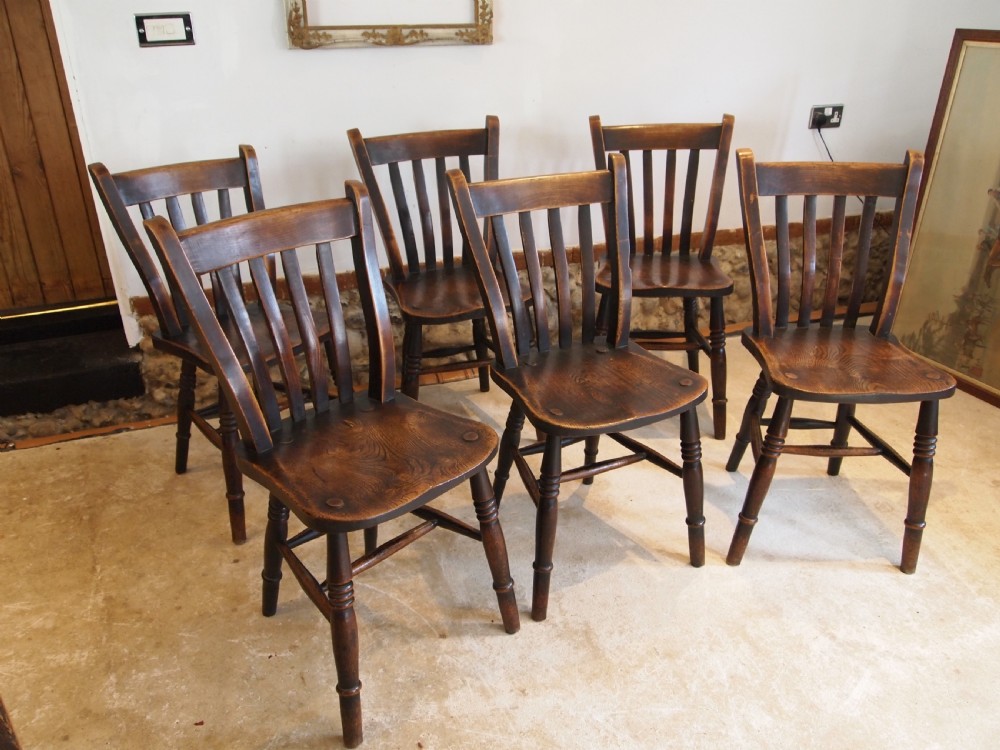 Chairs stunning set of 6 Windsor kitchen chairs dated 1915 Goodearl and sons View IV