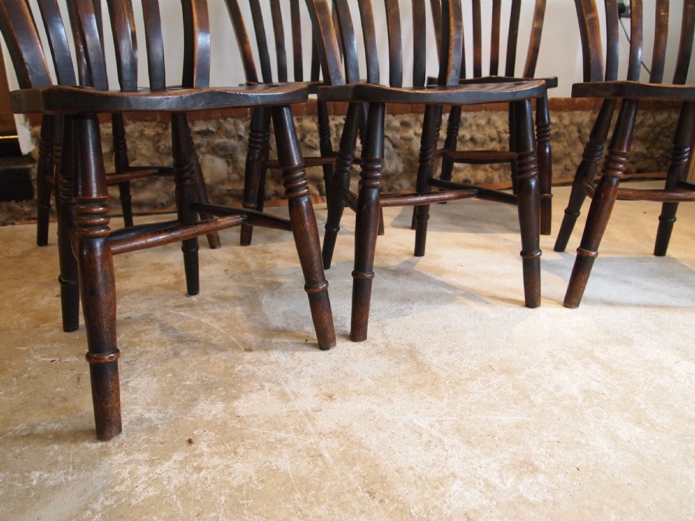 Chairs stunning set of 6 Windsor kitchen chairs dated 1915 Goodearl and sons View VI