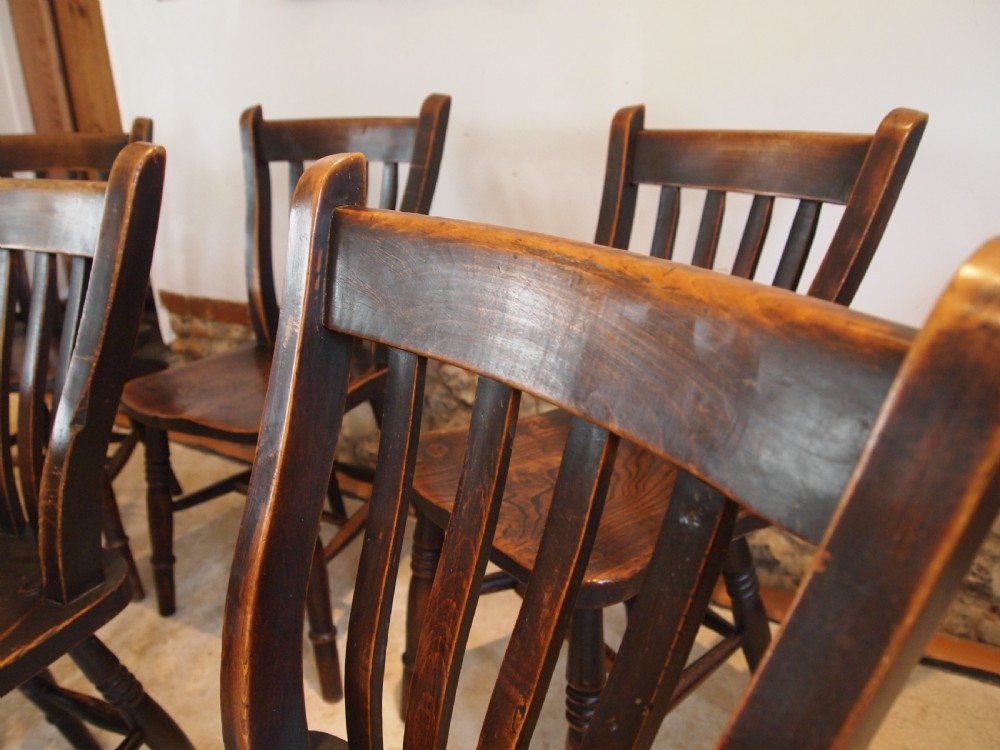 Chairs stunning set of 6 Windsor kitchen chairs dated 1915 Goodearl and sons View VIII