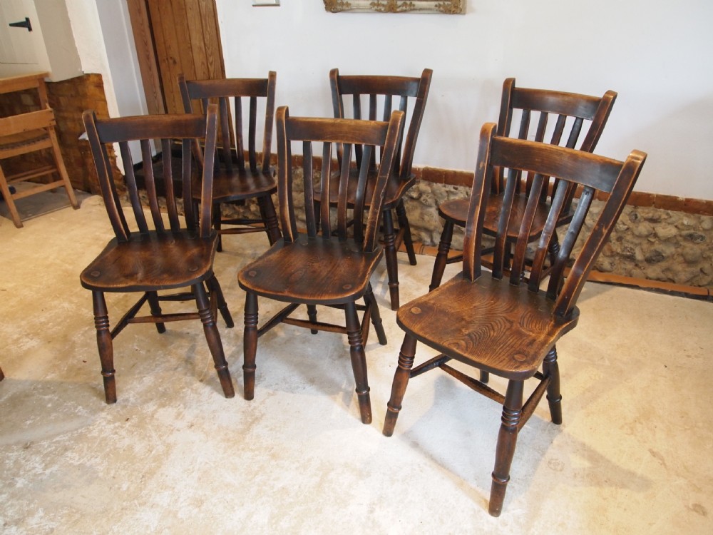 Chairs stunning set of 6 Windsor kitchen chairs dated 1915 Goodearl and sons View X