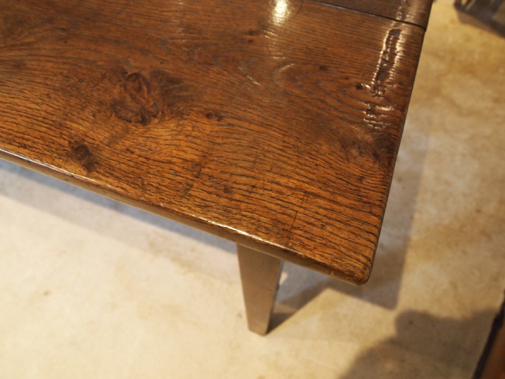 Table outstanding French Oak seats ten refectory dining c1790 View VII