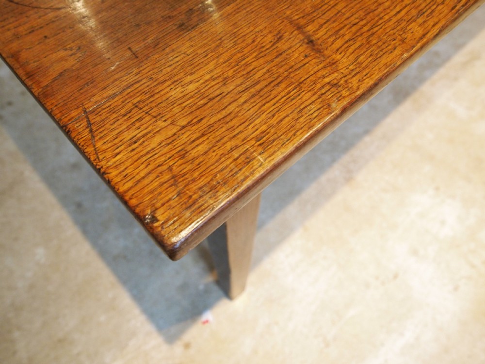 Table outstanding French Oak seats ten refectory dining c1790 View XII