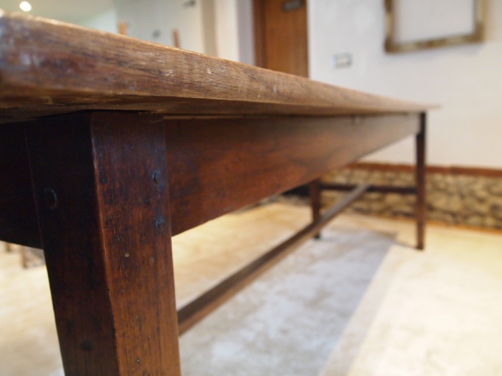 Table outstanding French Oak seats ten refectory dining c1790 View XIII