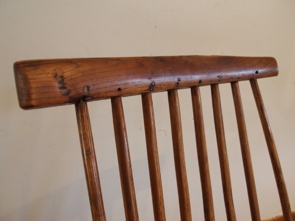 Chair Windsor rare Ash Elm West country primitive c1770 View VII