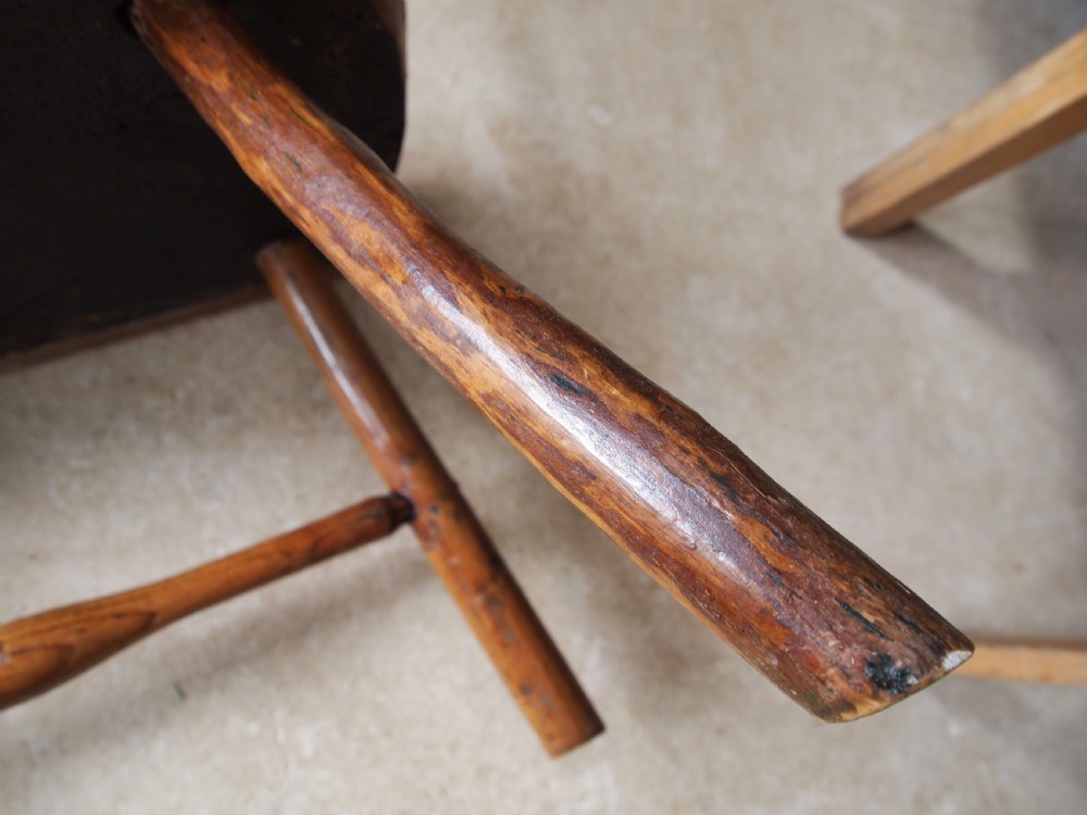 Chair Windsor rare Ash Elm West country primitive c1770 View X