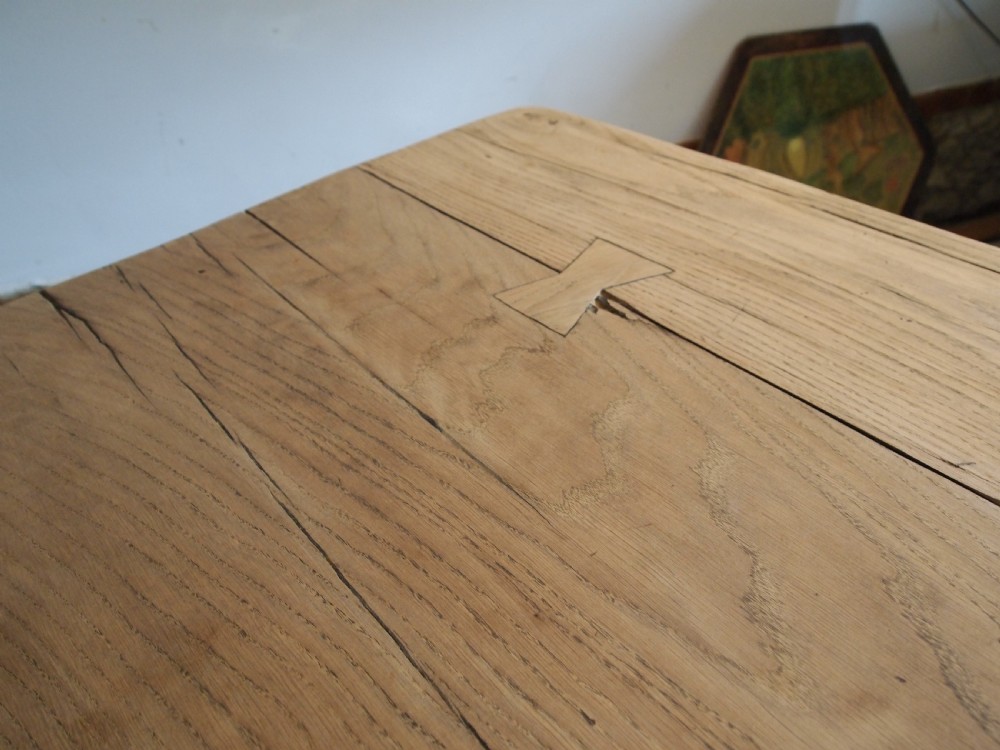 Table stunning Breton French Oak refectory farmhouse dining c1850 View IX