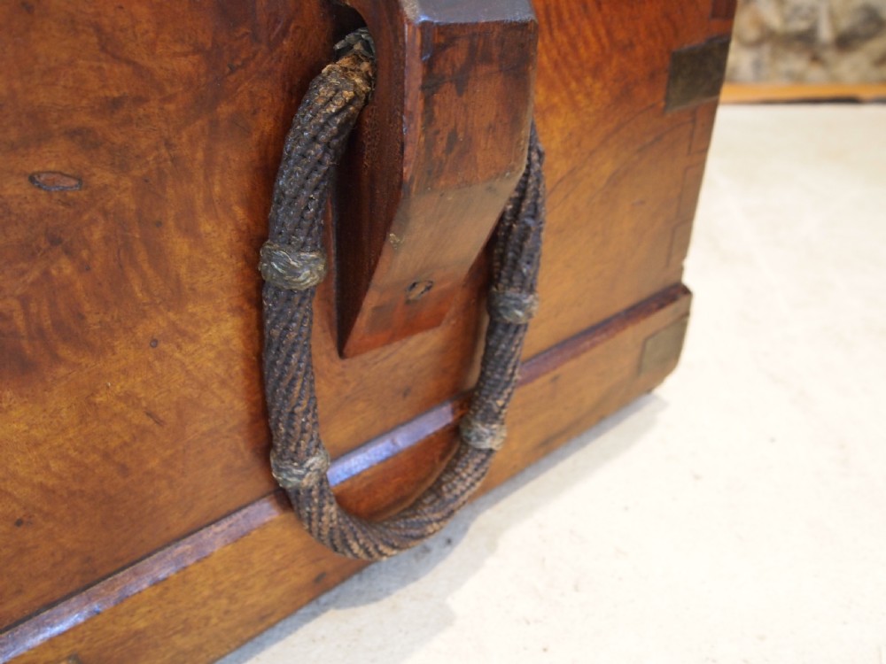 Chest very rare 18th century seaman's Camphor wood chest c1790 View XII