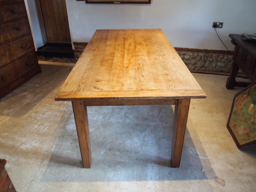 Table refectory school dining table Oak Edwardian c1910 View VI