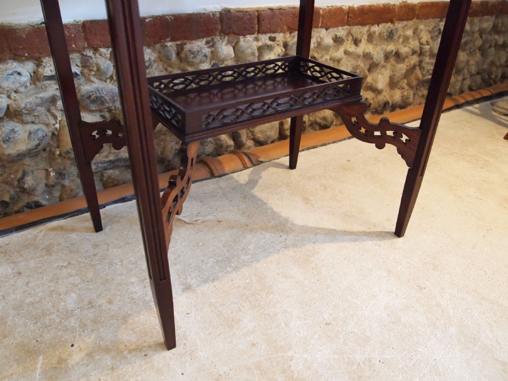 Table display bijouterie fine Victorian Mahogany Chippendale c1890 View V