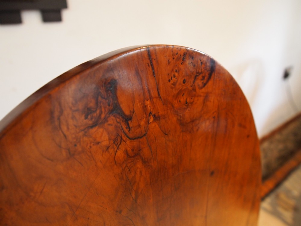 Table very rare Sold Yew and Burr Yew George III hall lamp side c1770 View VIII