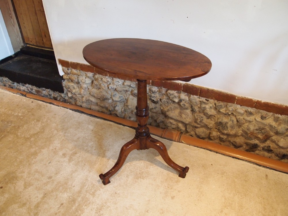 Table very rare Sold Yew and Burr Yew George III hall lamp side c1770 View XI