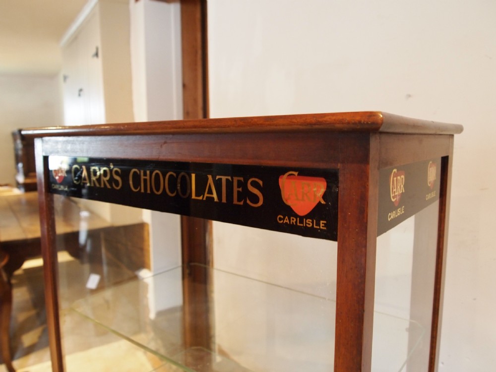 Cabinet display very rare Victorian Carr's Chocolates c1890 View V