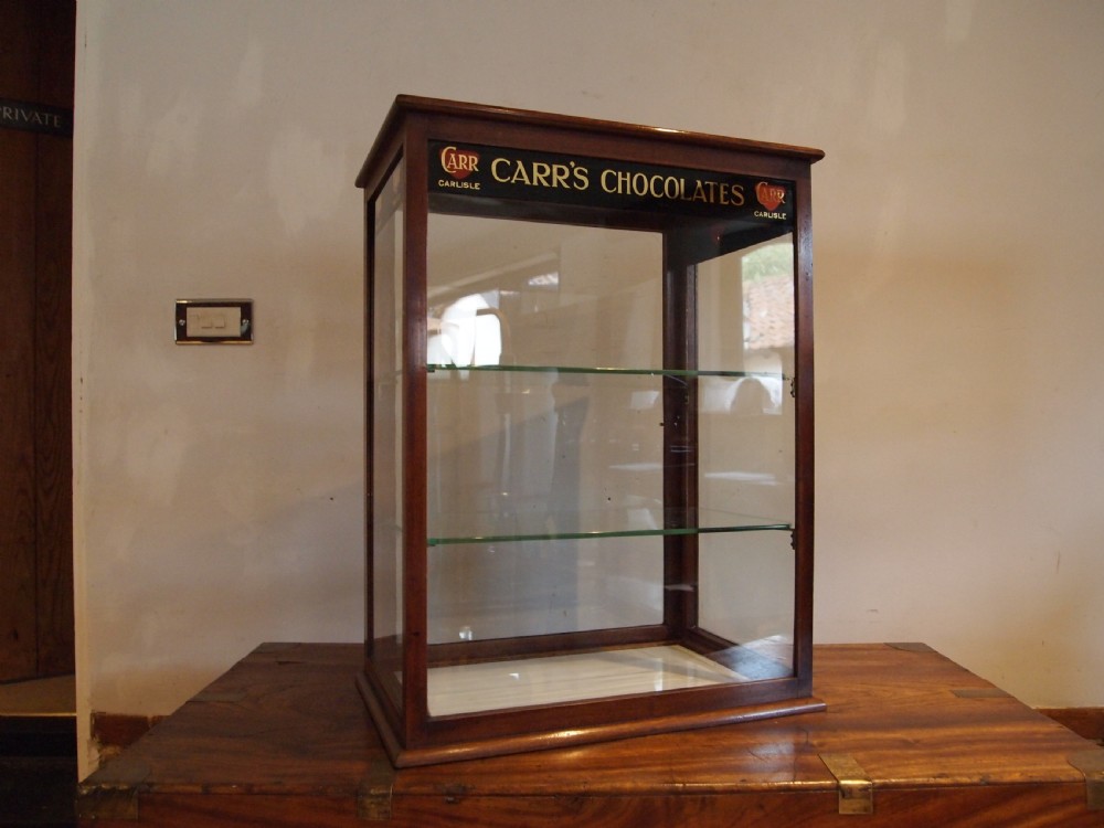Cabinet display very rare Victorian Carr's Chocolates c1890 View XI