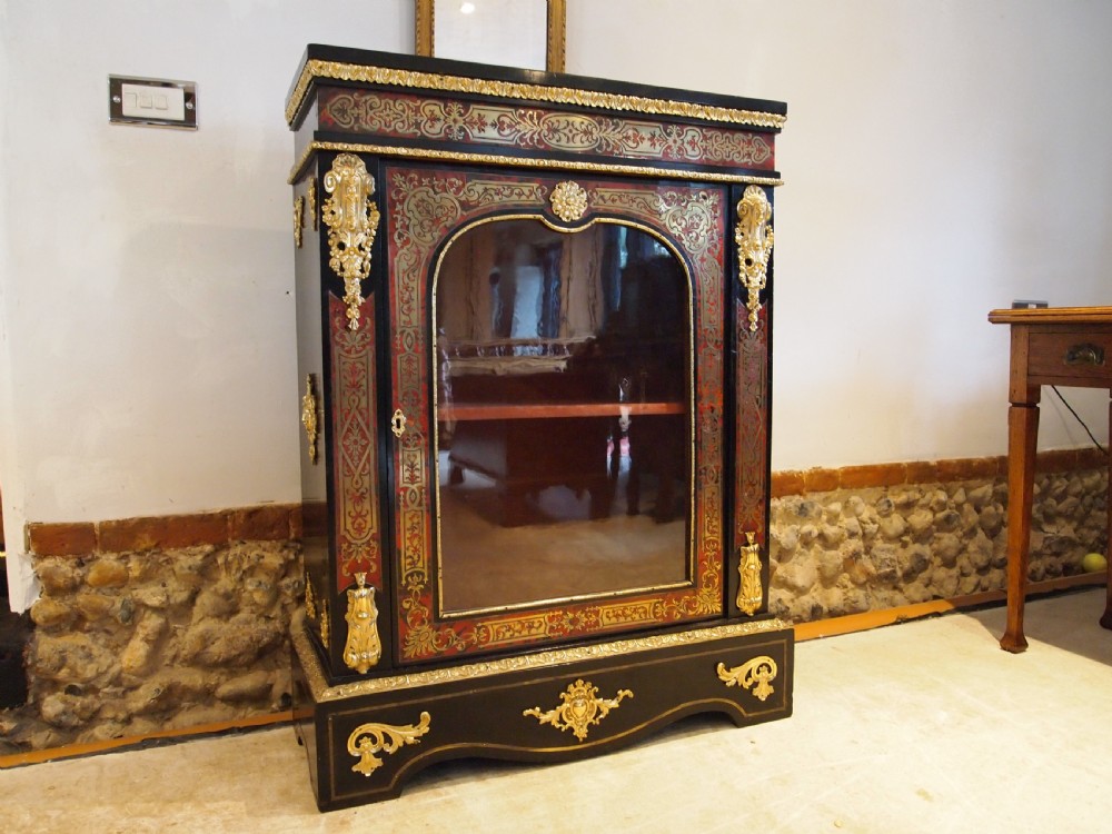 Cabinet outstanding Boulle work Pier cabinet c1850