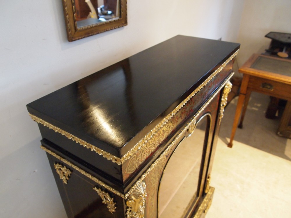 Cabinet outstanding Boulle work Pier cabinet c1850 View IV