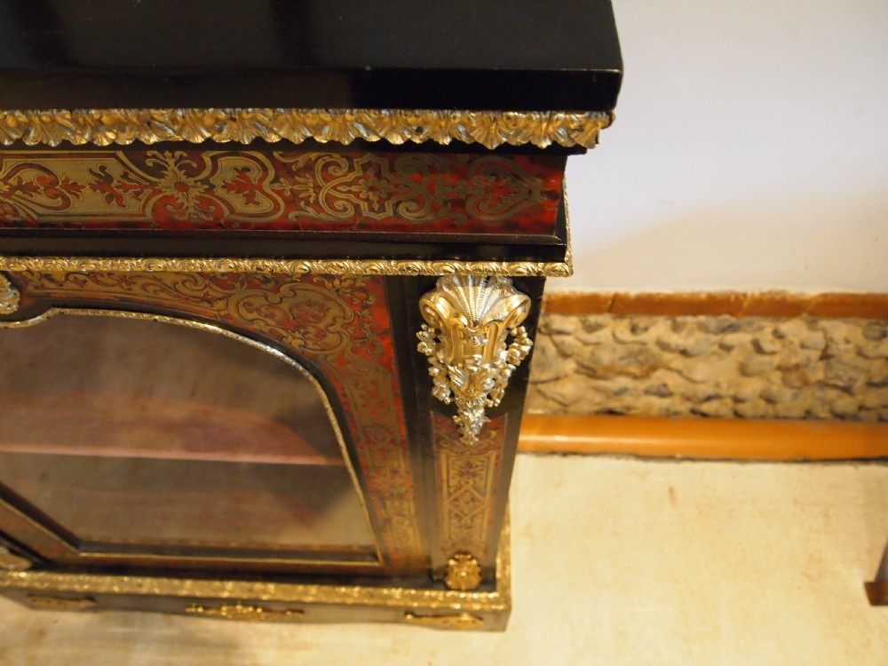 Cabinet outstanding Boulle work Pier cabinet c1850 View IX