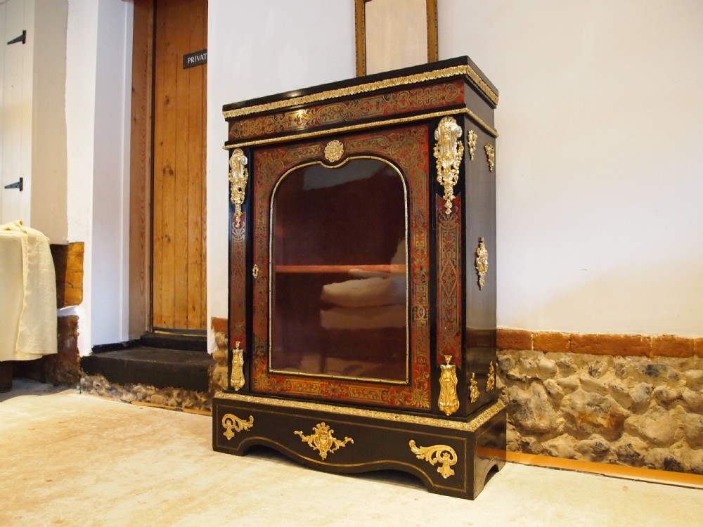 Cabinet outstanding Boulle work Pier cabinet c1850 View XII