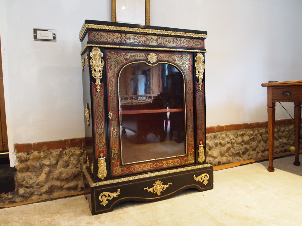 Cabinet outstanding Boulle work Pier cabinet c1850 View XIII