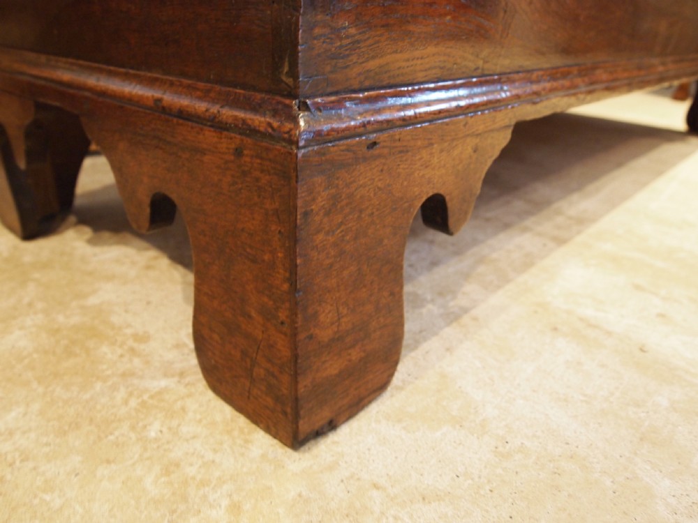 Coffer chest trunk Beautiful George III Oak and Elm c1780 View III