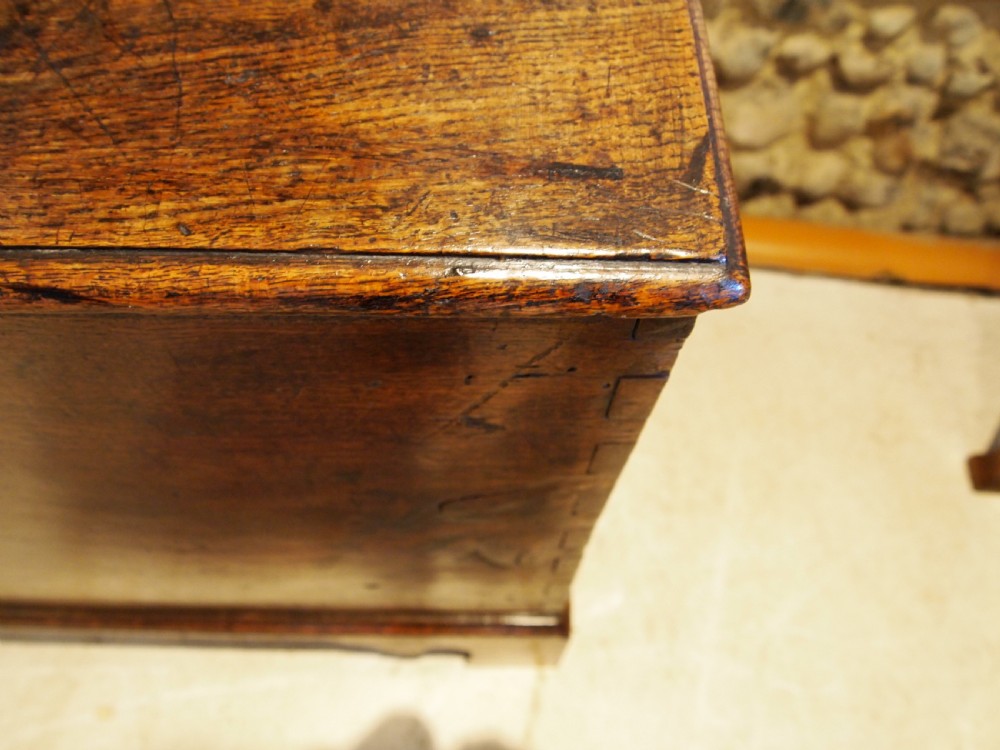 Coffer chest trunk Beautiful George III Oak and Elm c1780 View V