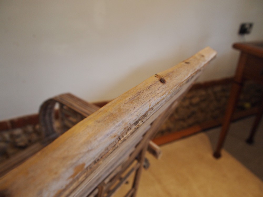 Chair colonial split cane armchair c1920 View II
