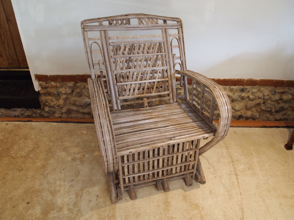 Chair colonial split cane armchair c1920 View VI
