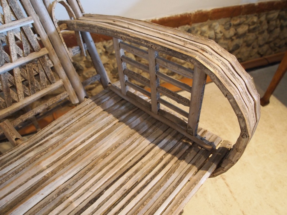 Chair colonial split cane armchair c1920 View VII