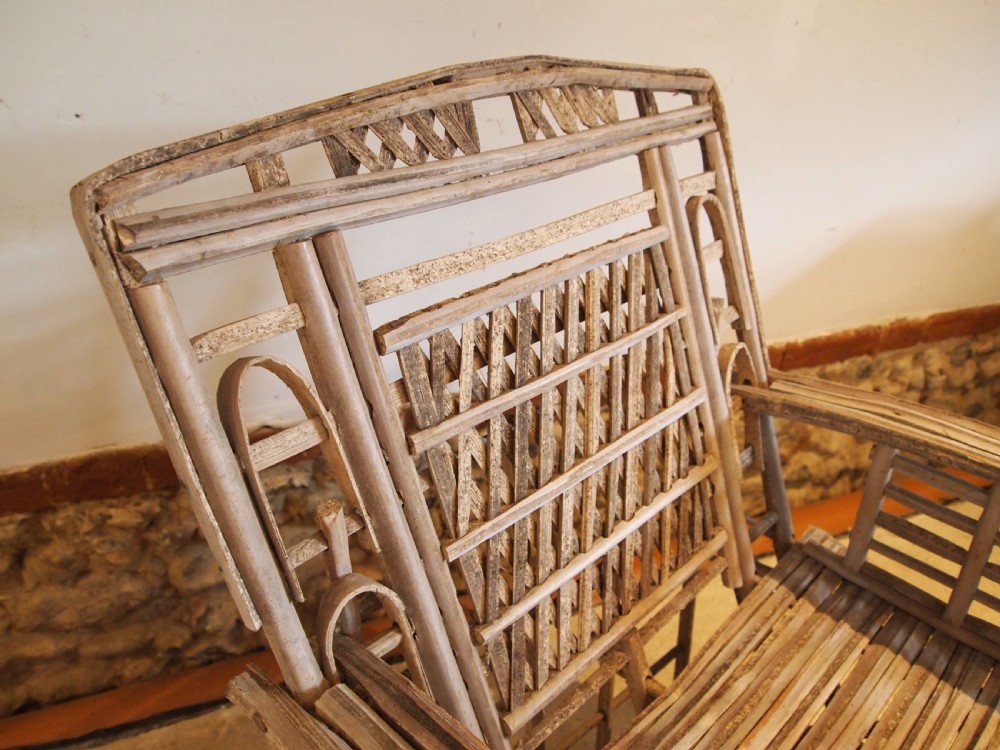 Chair colonial split cane armchair c1920 View VIII