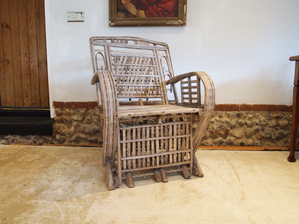 Chair colonial split cane armchair c1920 View XI