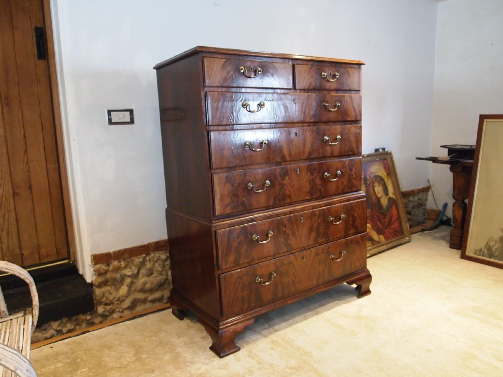 Chest of drawers outstanding chest on chest George III c1770 View XIV