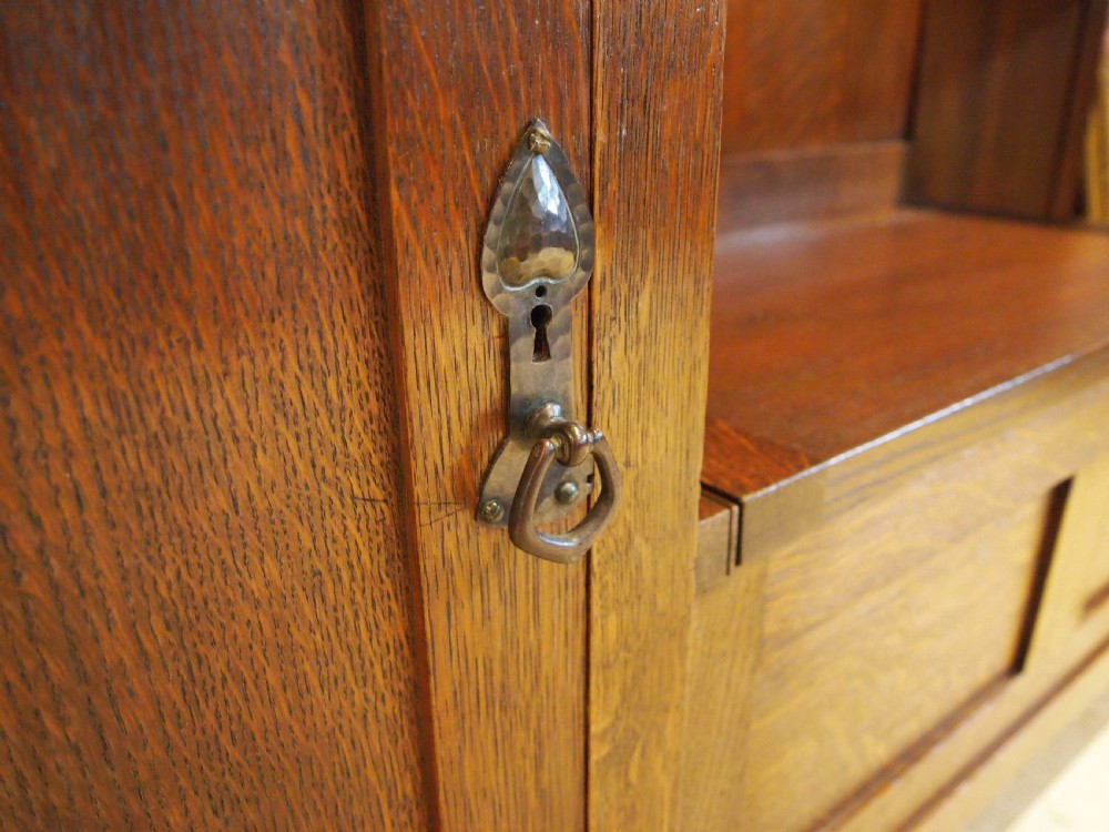 Hall stand Liberty London Stunning Arts and Crafts Oak c1900 View V